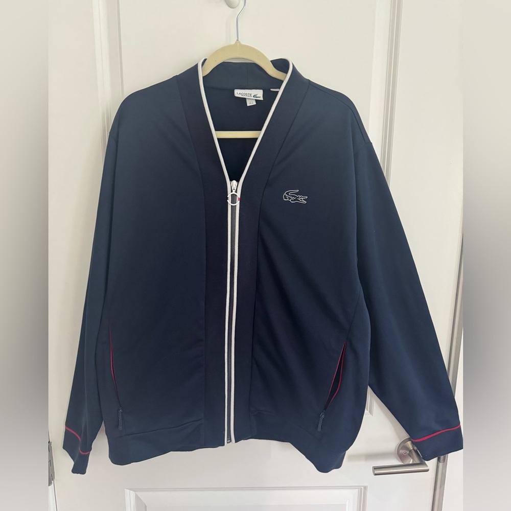 Lacoste Men's Dark Blue Bomber Jacket